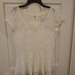 💗Candie's fitted stretch lace top